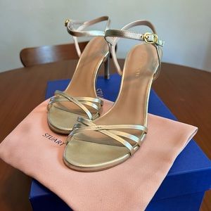 Stuart Weitzman Starla 80 Leather Sandal size 6.5